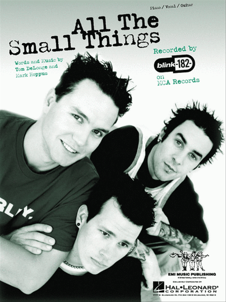 All the Small Things Piano, Vocal, Guitar scores gallery preview page 1