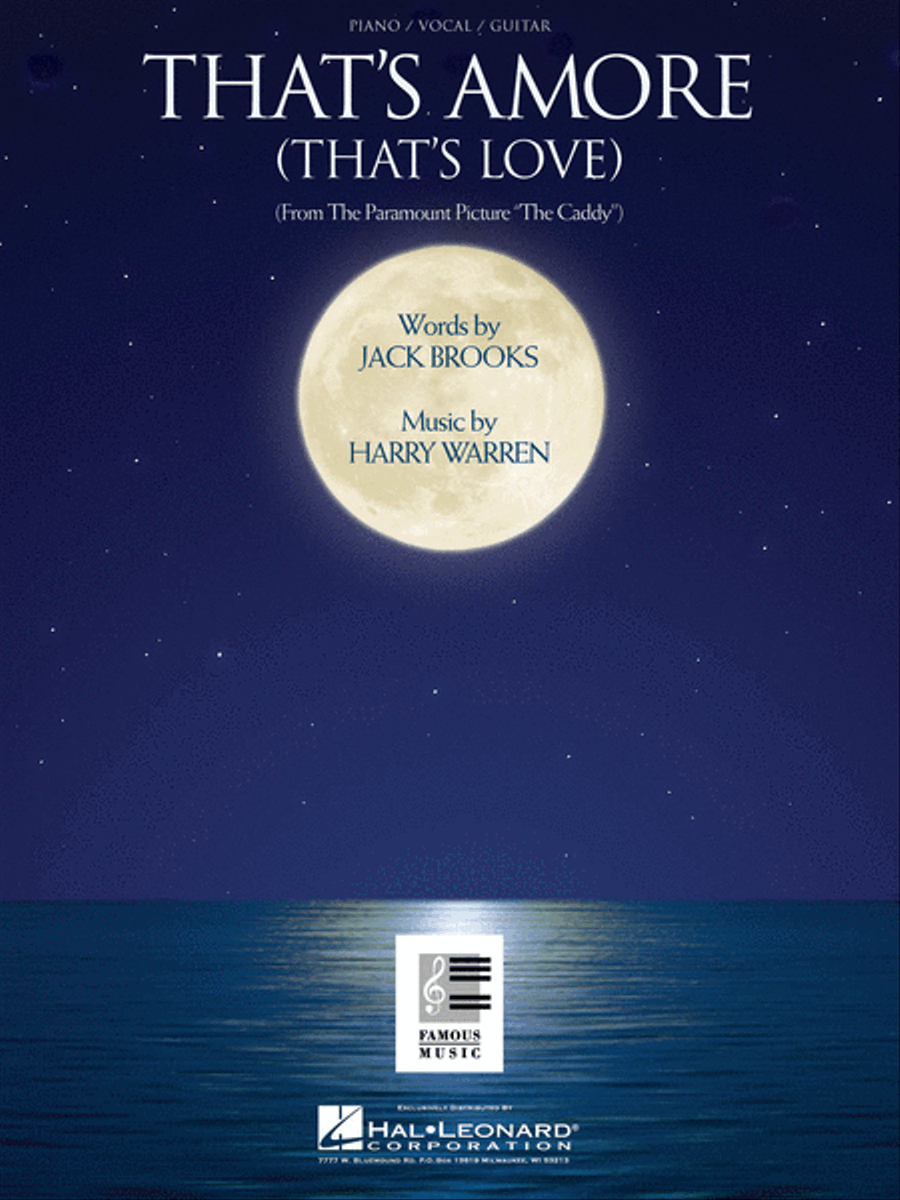 That's Amore (That's Love) Piano, Vocal, Guitar scores gallery preview page 1
