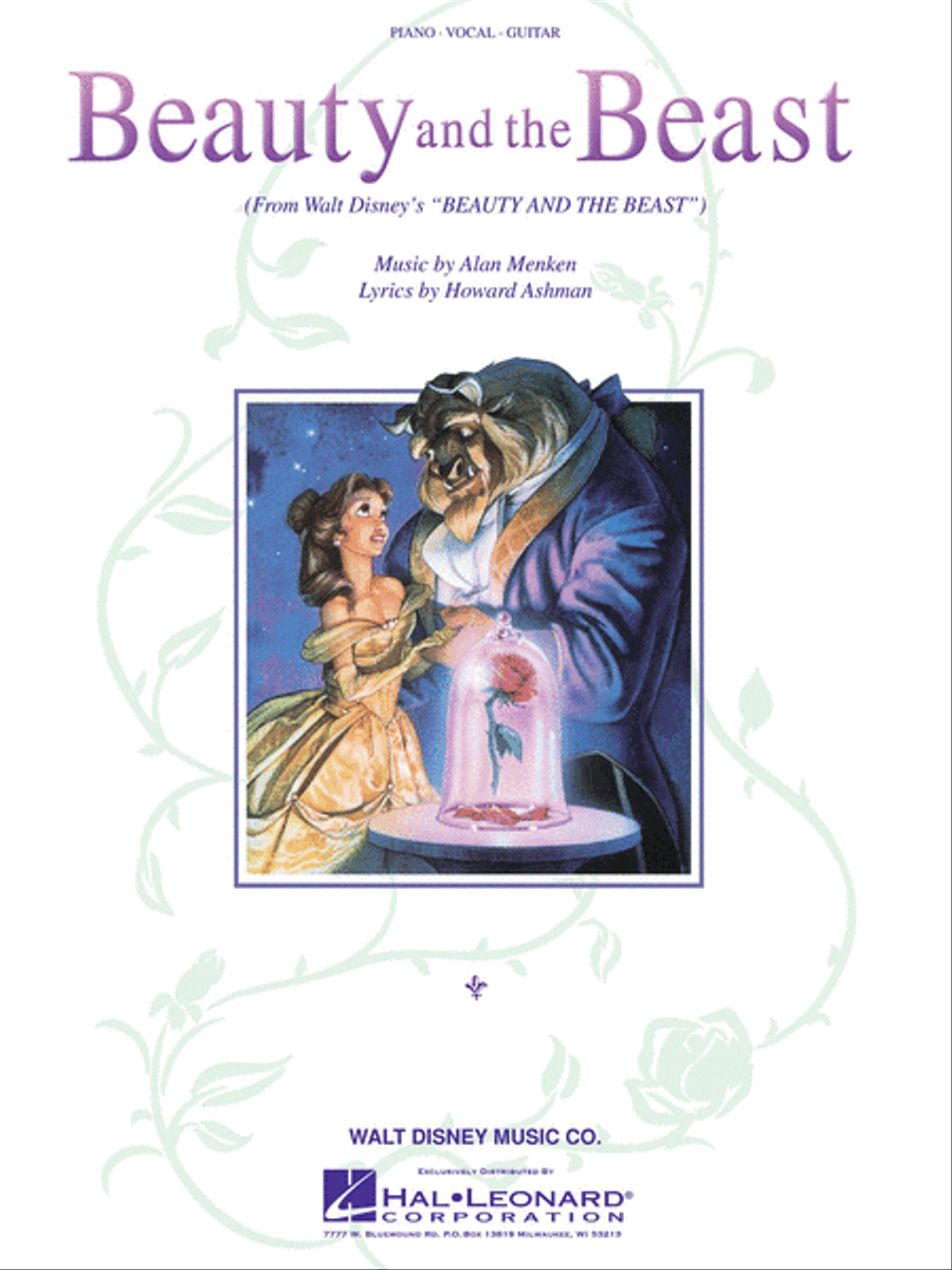 Beauty and the Beast (From the Disney Movie) Piano, Vocal, Guitar scores gallery preview page 1