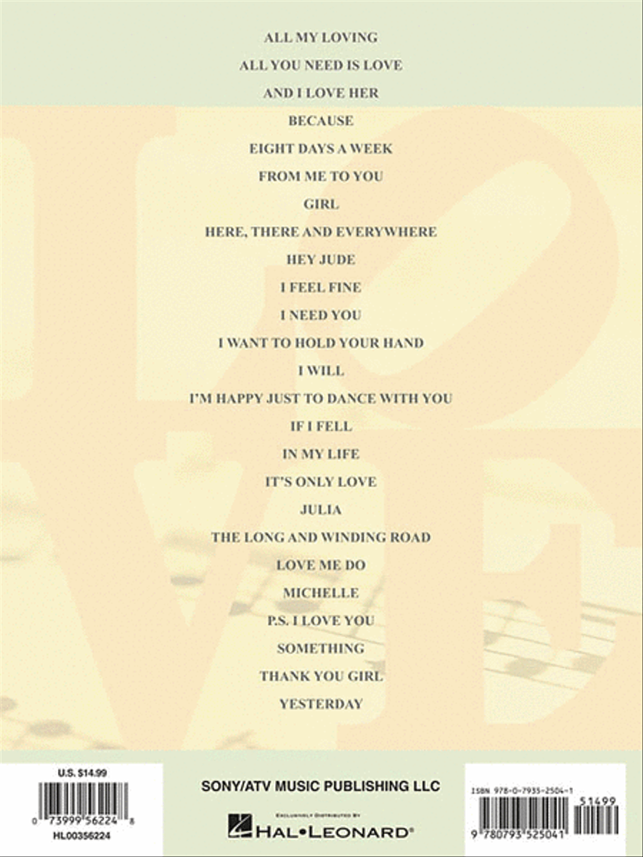 Love Songs of the Beatles - 2nd Edition scores gallery preview page 2