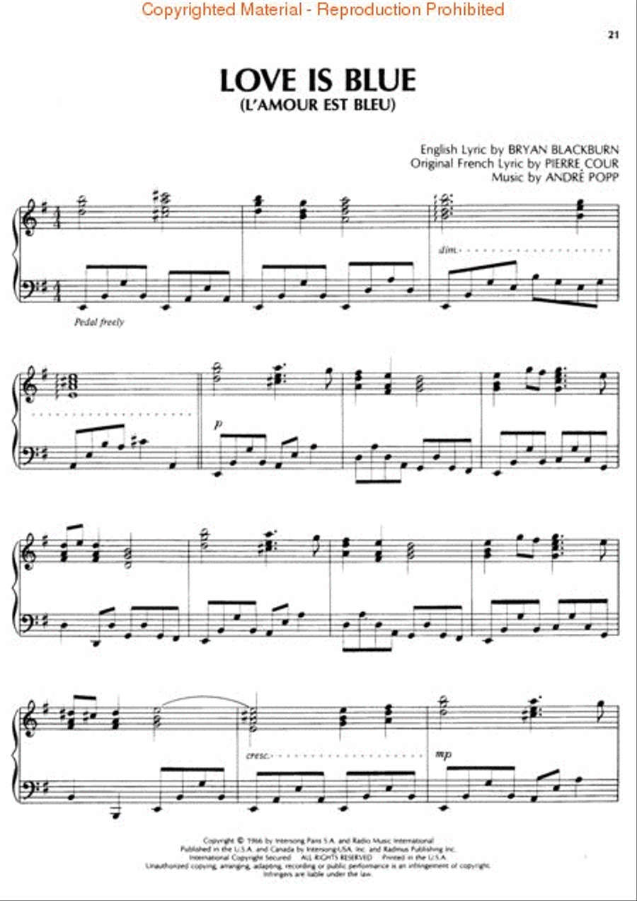 Richard Clayderman Plays Love Songs Of The World Piano Solo scores gallery preview page 3