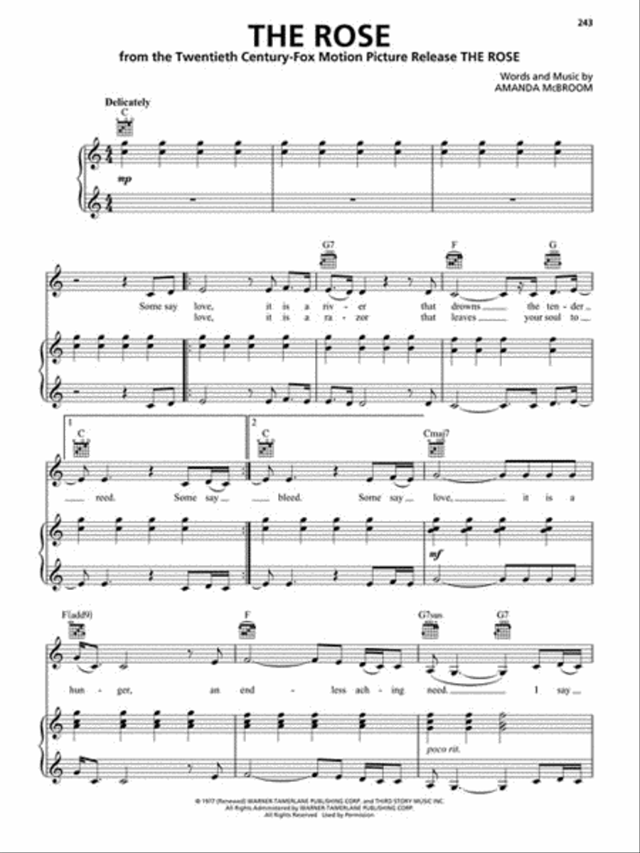 The Best Love Songs Ever – 3rd Edition Piano, Vocal, Guitar scores gallery preview page 4