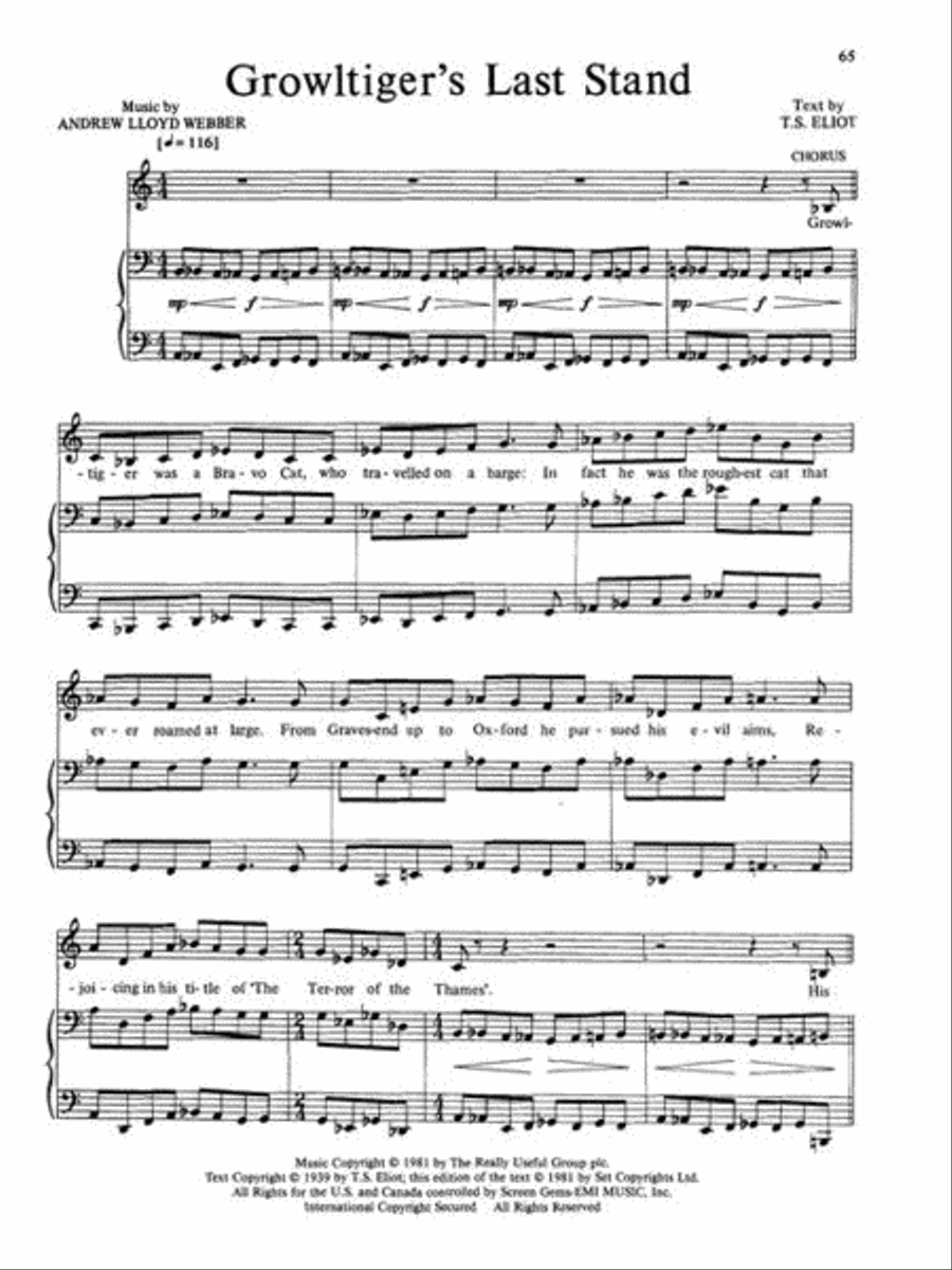 Cats Cats Piano, Vocal, Guitar scores gallery preview page 6