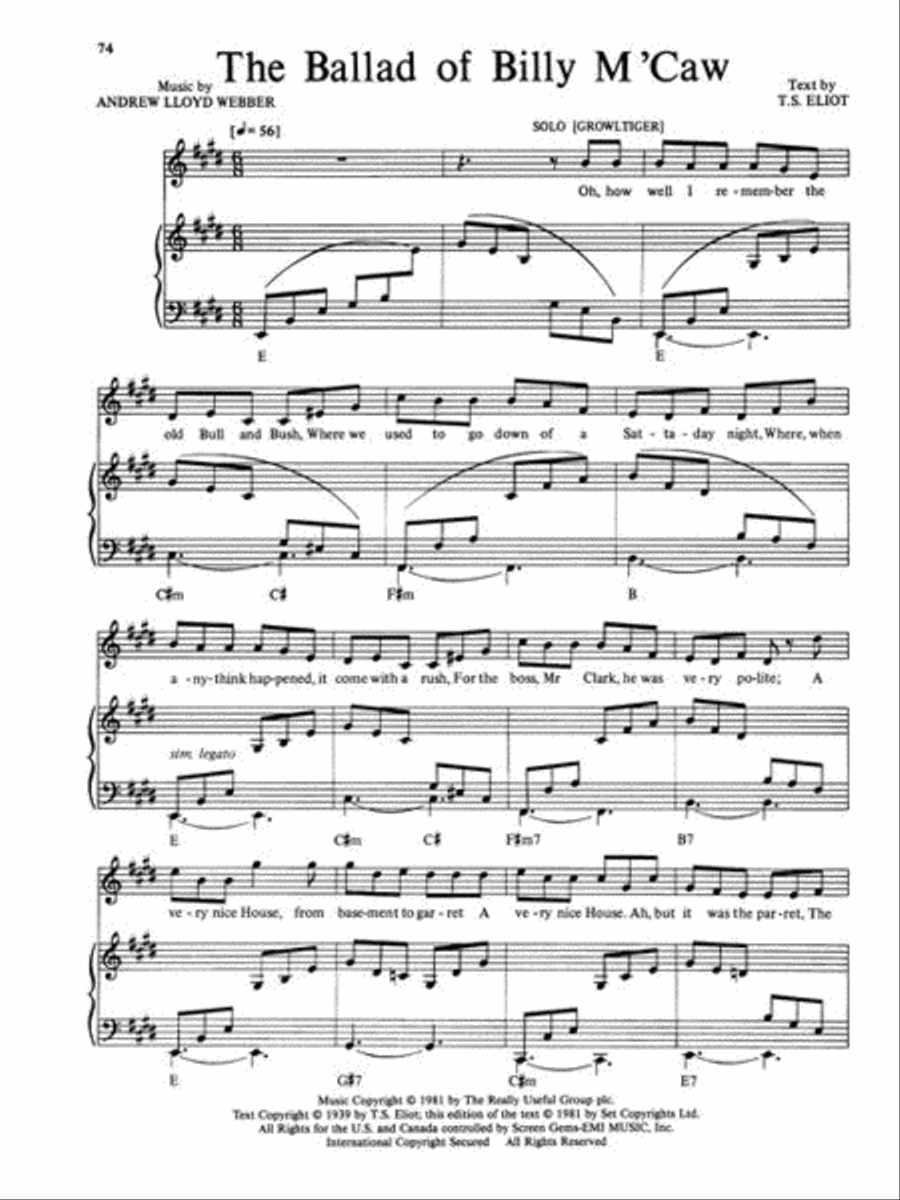 Cats Cats Piano, Vocal, Guitar scores gallery preview page 7