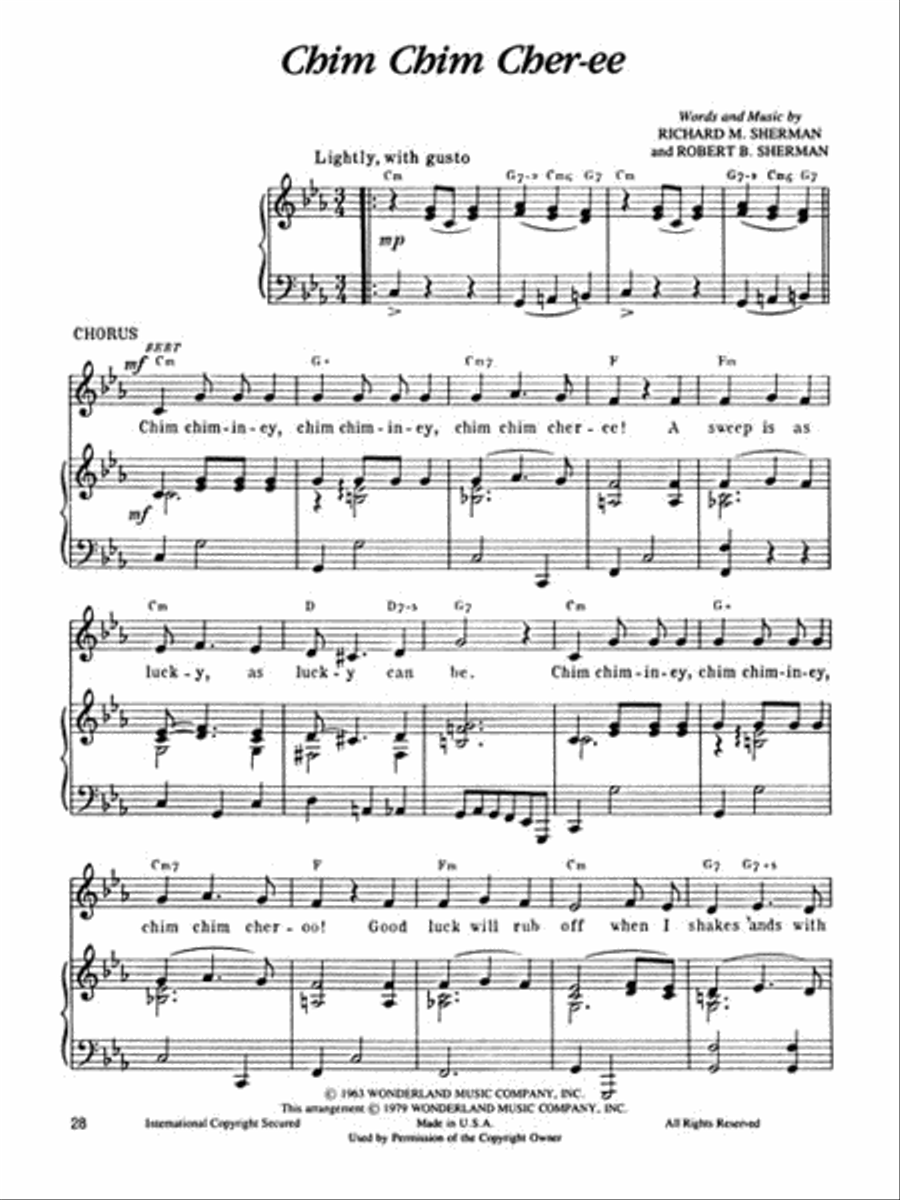 Mary Poppins Mary Poppins Piano, Vocal, Guitar scores gallery preview page 5