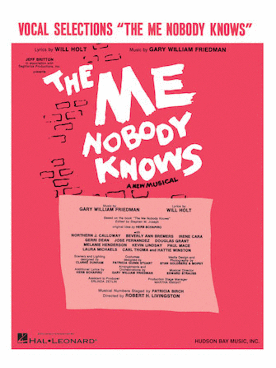 The Me Nobody Knows Piano, Vocal, Guitar scores gallery preview page 1