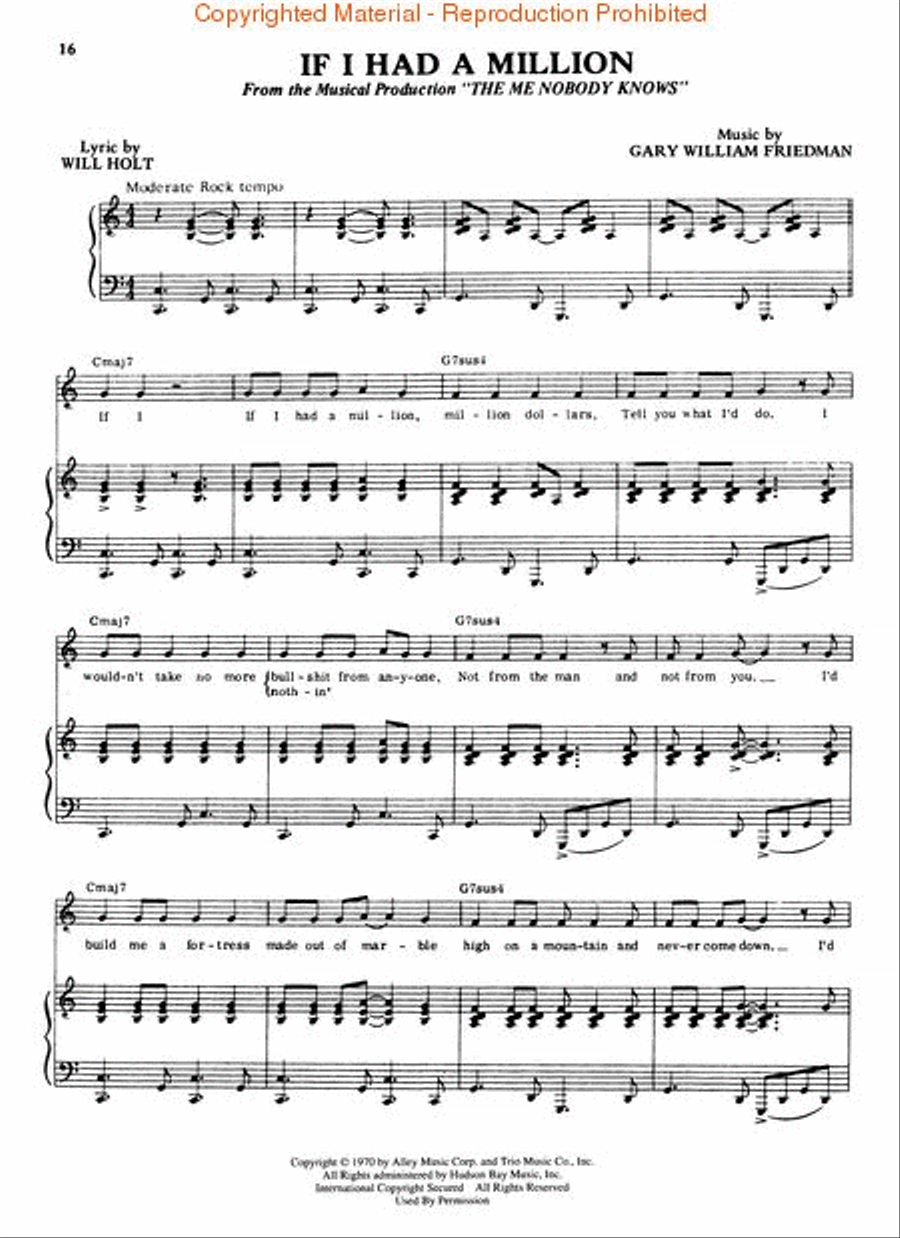 The Me Nobody Knows Piano, Vocal, Guitar scores gallery preview page 3