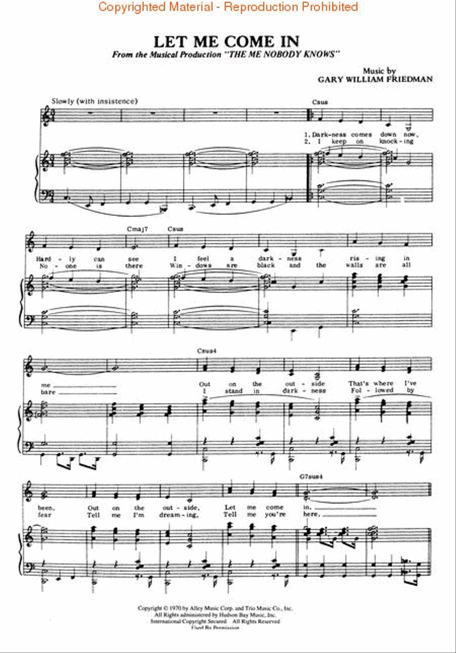 The Me Nobody Knows Piano, Vocal, Guitar scores gallery preview page 4