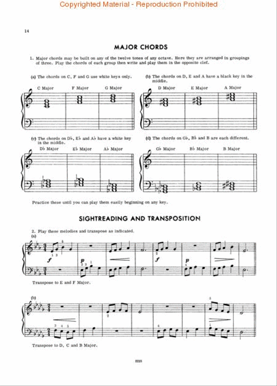Music For Piano - For The Older Beginner, Book One Piano Method scores gallery preview page 3