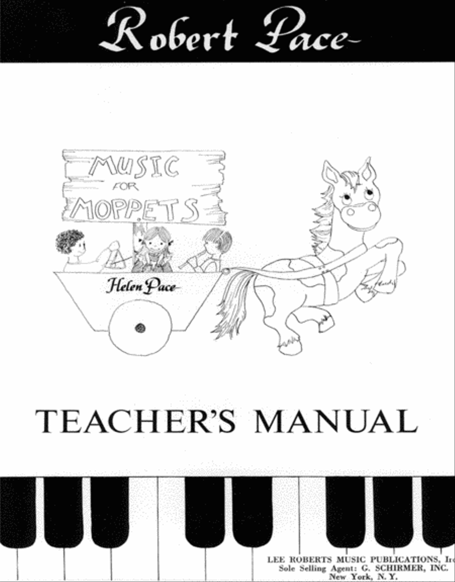 Pre-School Music, Music For Moppets (Teacher's Manual) Piano Method scores gallery preview page 1