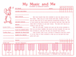 Teaching Aids, My Music & Me - Primary Manuscript and Assignment Diary mini preview