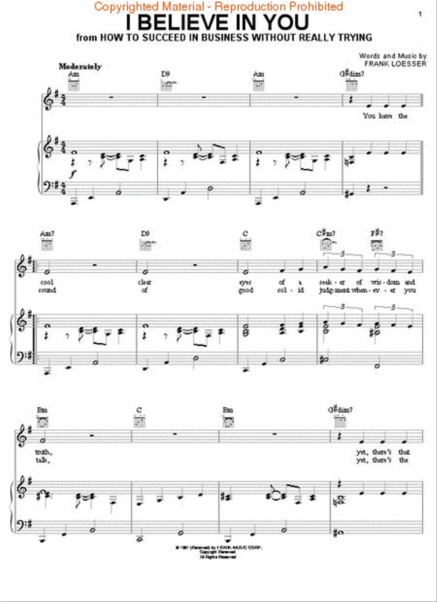 The Frank Loesser Songbook Piano, Vocal, Guitar scores gallery preview page 2