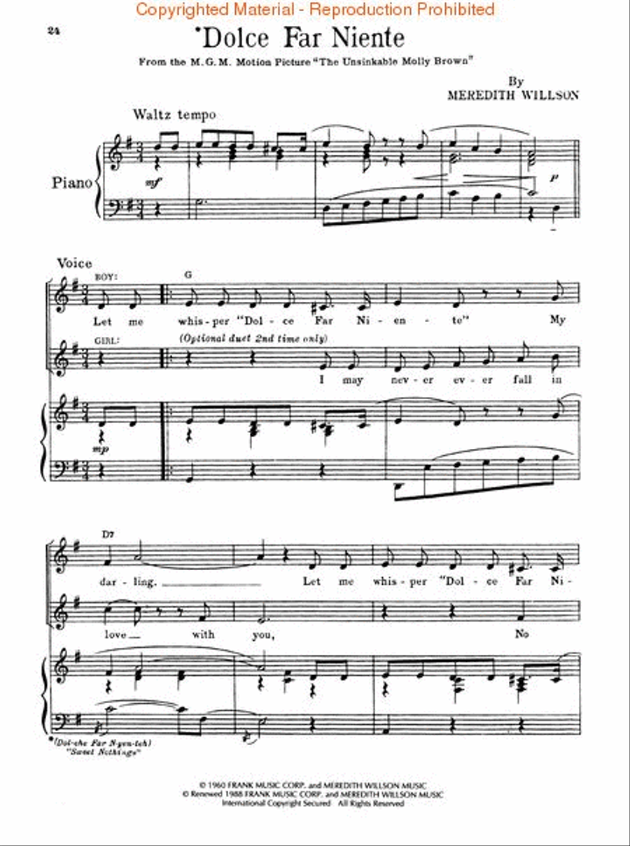 The Unsinkable Molly Brown Piano, Vocal, Guitar scores gallery preview page 3