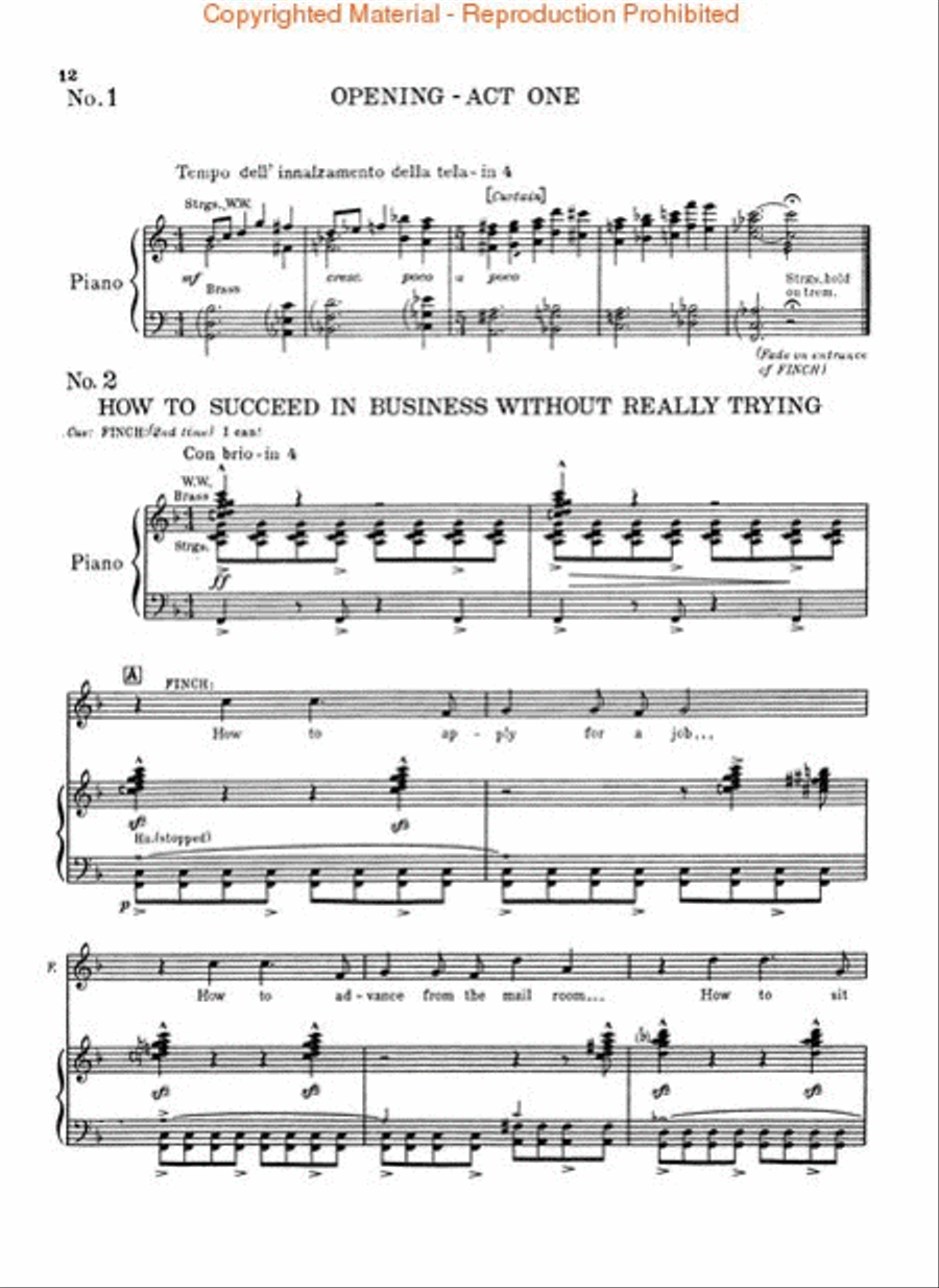 How to Succeed in Business Without Really Trying Voice scores gallery preview page 3