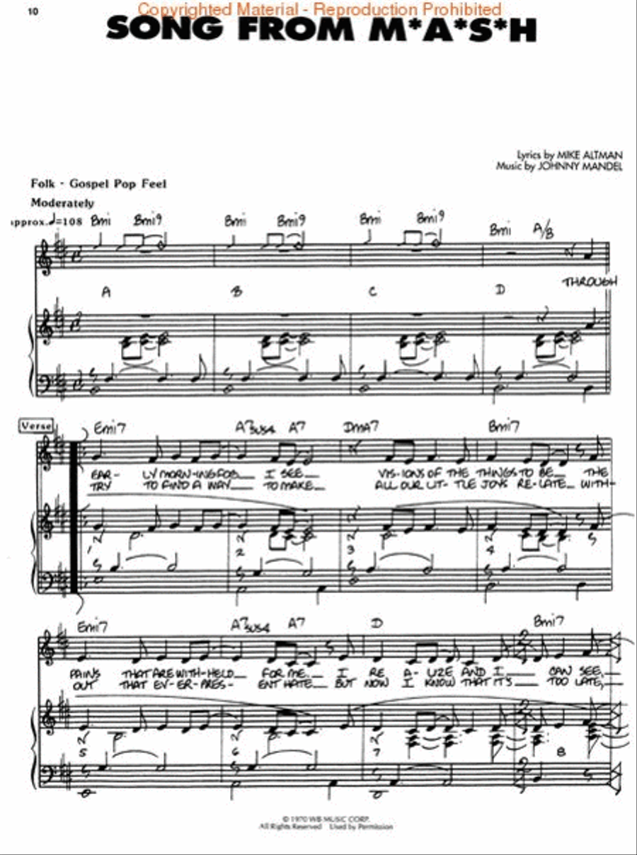 The Johnny Mandel Songbook Piano, Vocal, Guitar scores gallery preview page 3