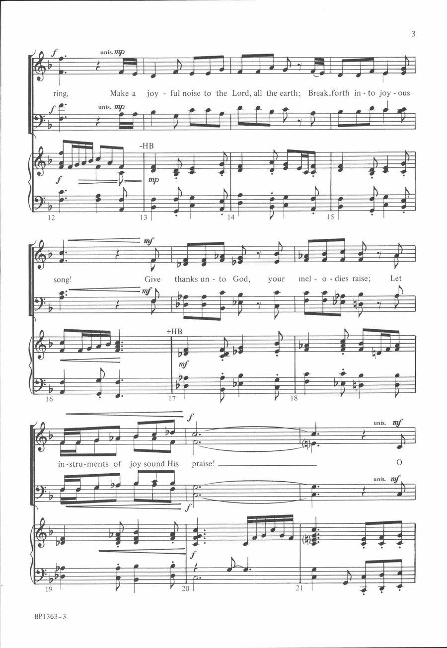 A New Song A New Song 4-Part scores gallery preview page 3