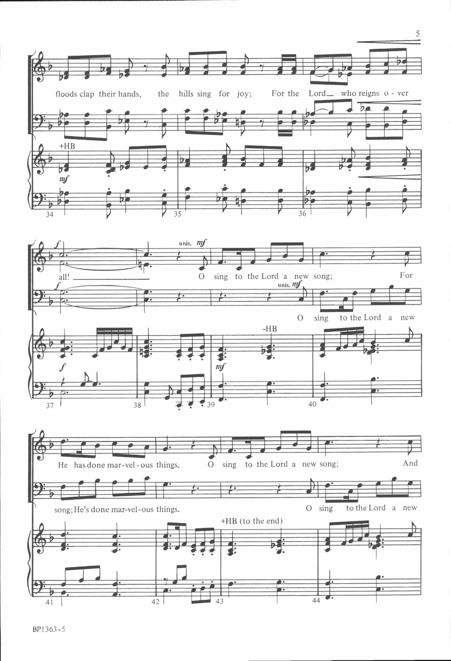 A New Song A New Song 4-Part scores gallery preview page 5