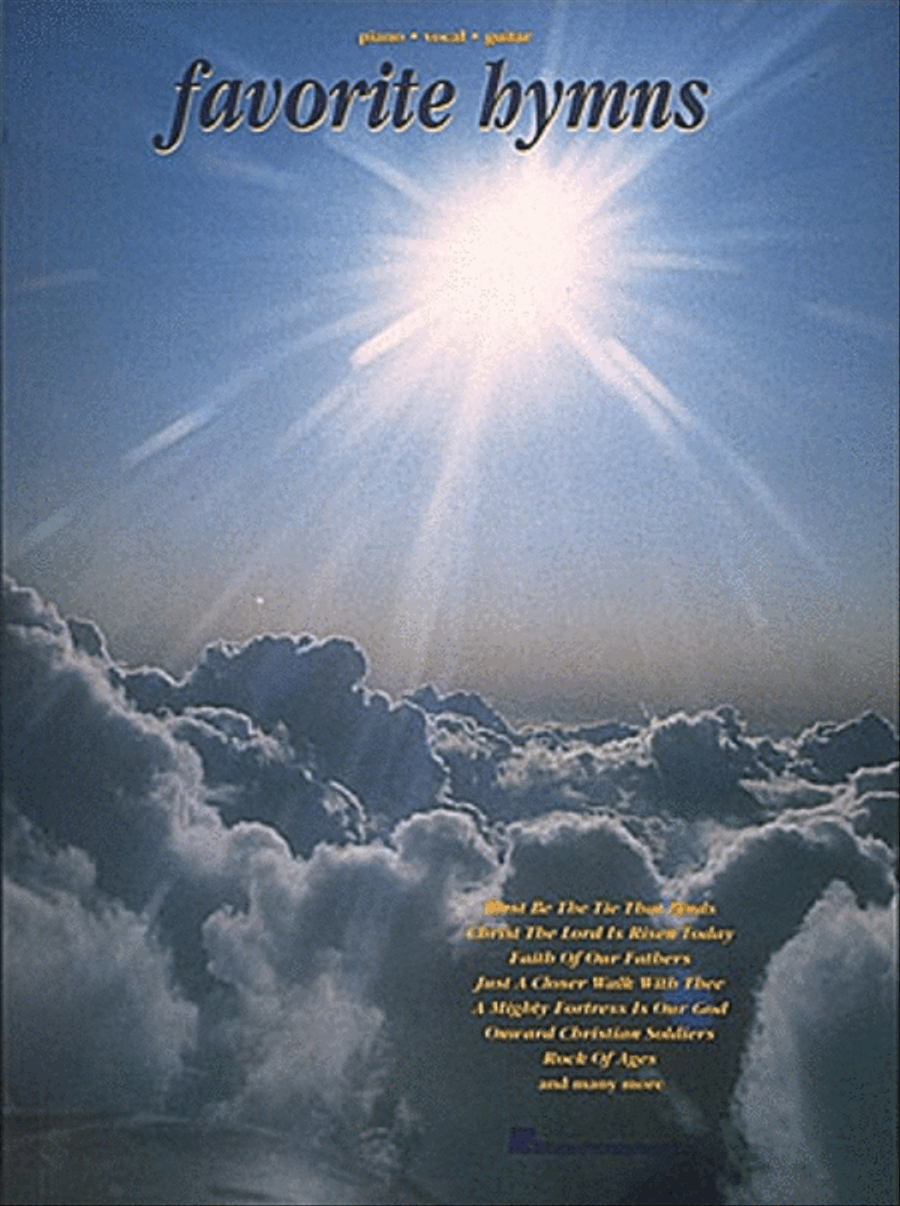 Favorite Hymns Piano, Vocal, Guitar scores gallery preview page 1
