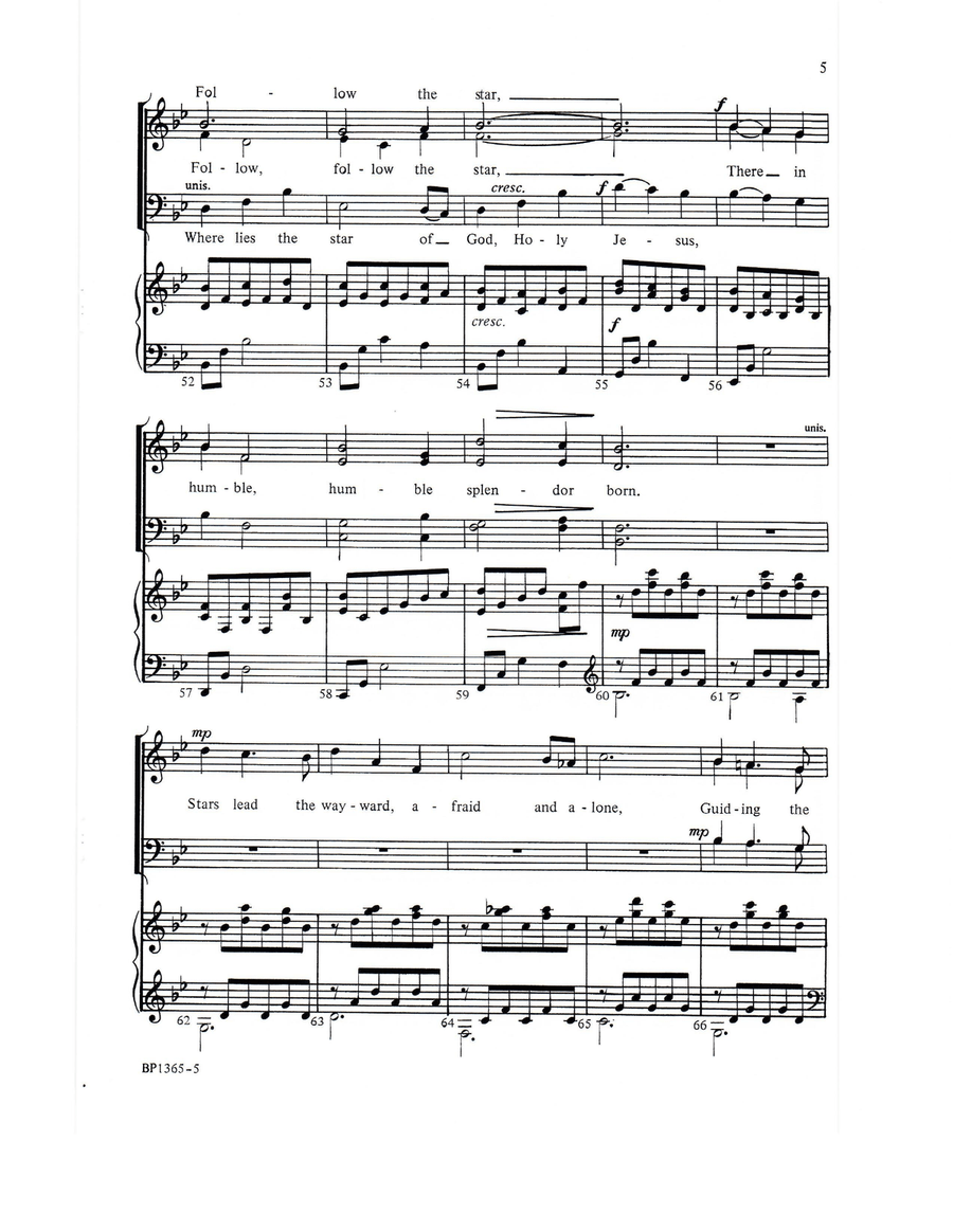 Follow the Star Follow the Star 4-Part scores gallery preview page 5