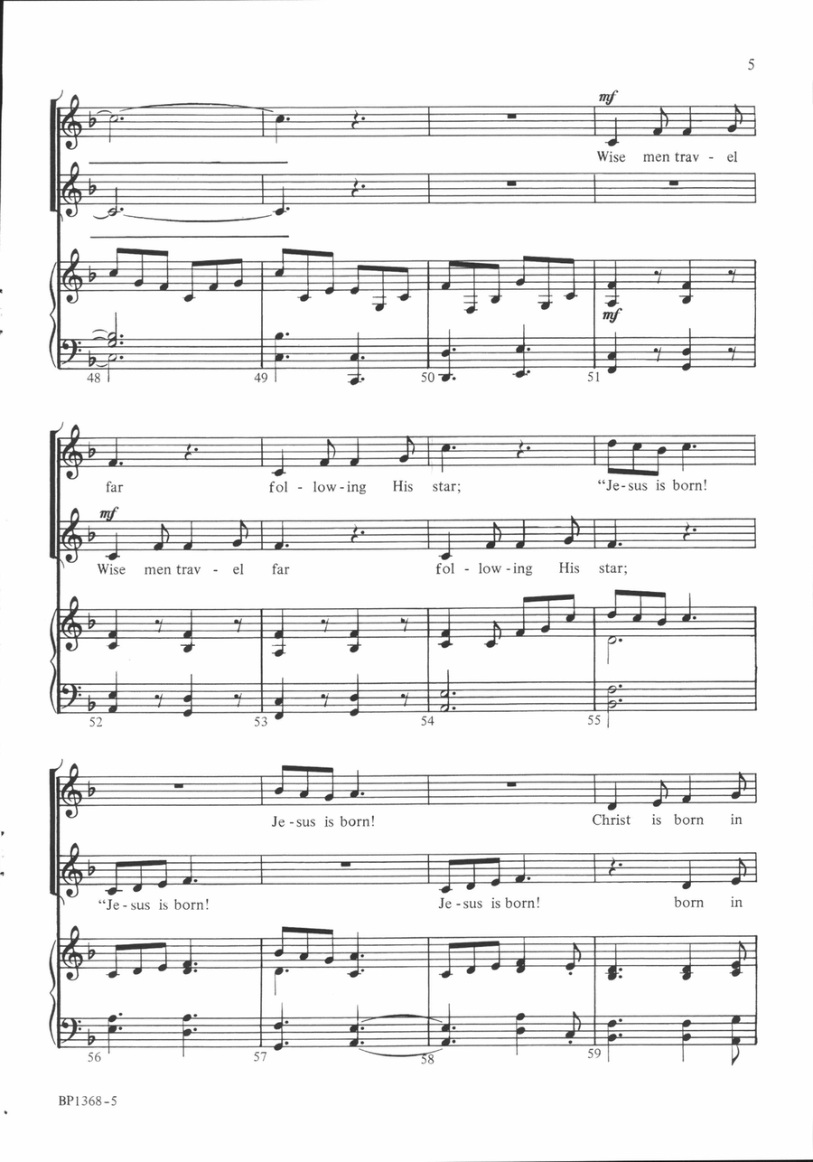 Jesus Is Born Jesus Is Born 2-Part scores gallery preview page 5