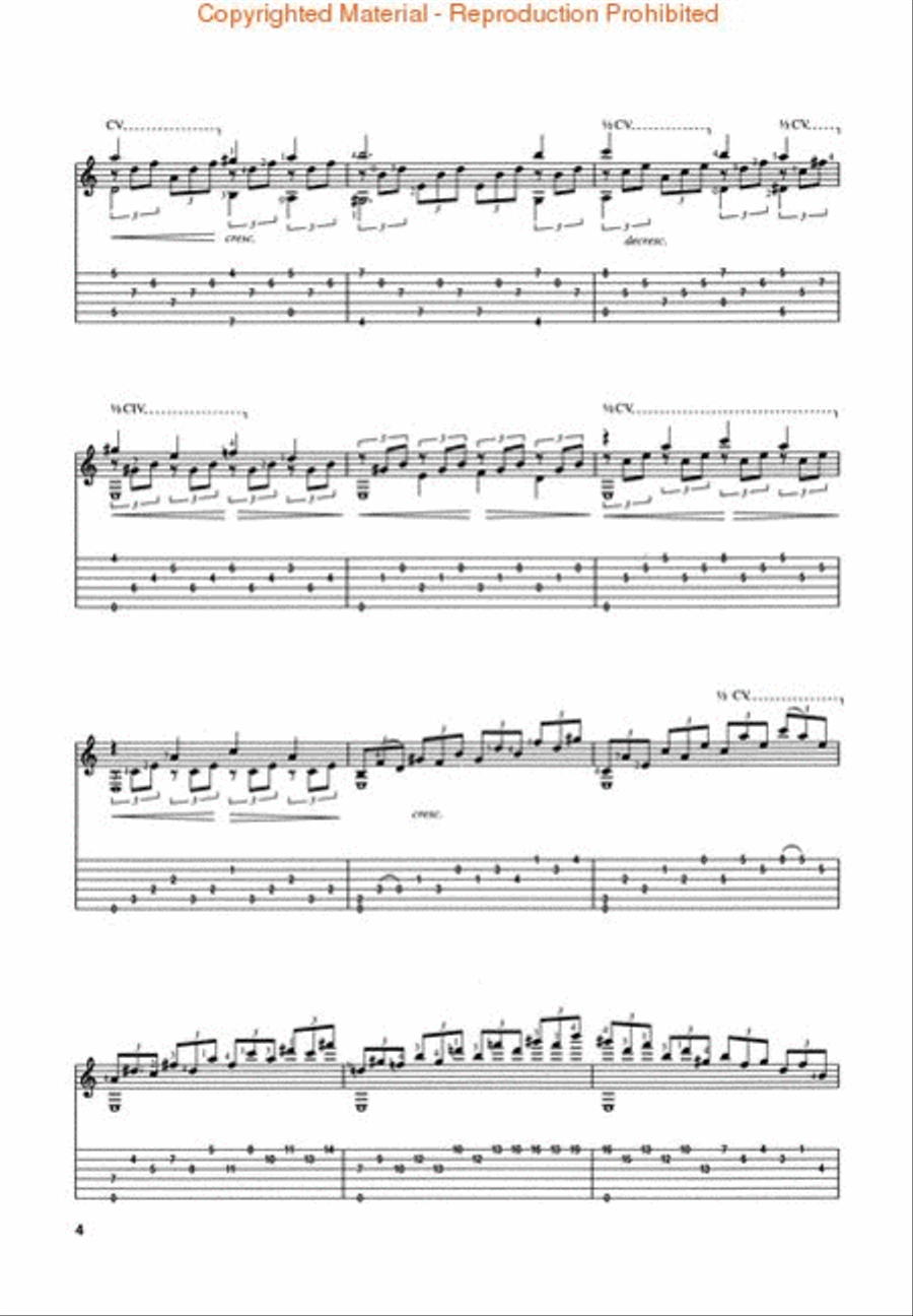 Moonlight Sonata - First Movement (Guitar Solo) Acoustic Guitar scores gallery preview page 3