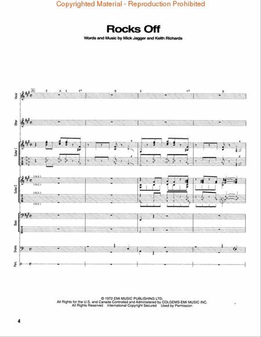 Exile On Main Street Guitar Tablature scores gallery preview page 2