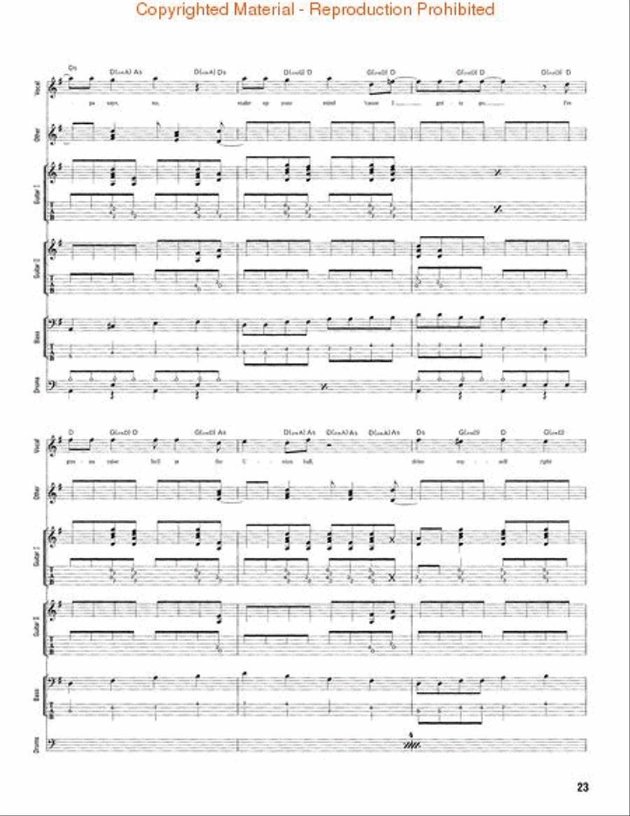 Exile On Main Street Guitar Tablature scores gallery preview page 5