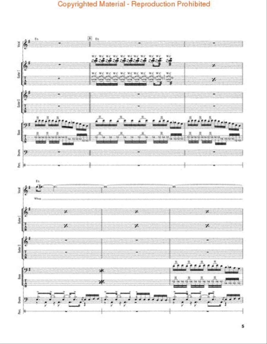 Californication Electric Guitar scores gallery preview page 3