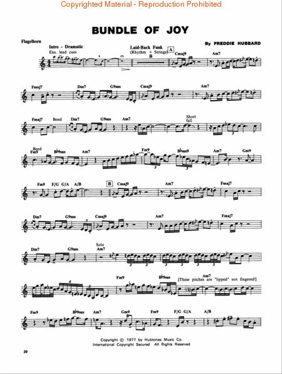Freddie Hubbard Trumpet Solo scores gallery preview page 4