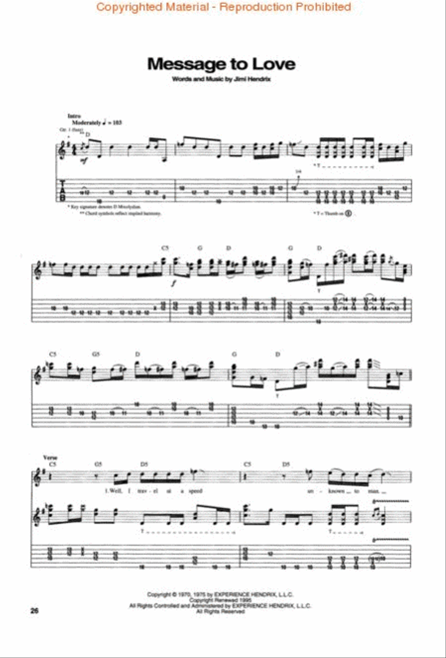 Live At Woodstock Electric Guitar scores gallery preview page 2
