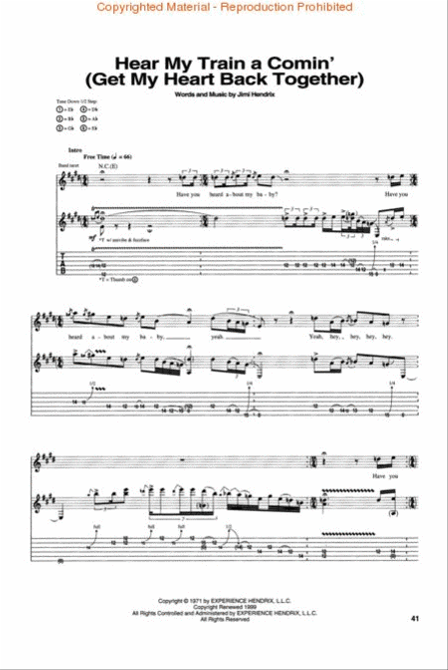 Live At Woodstock Electric Guitar scores gallery preview page 3