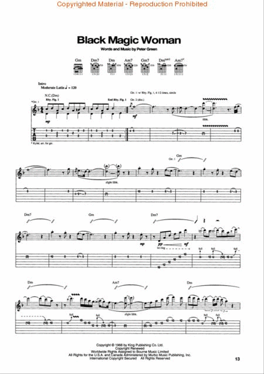 Santana's Greatest Hits Acoustic Guitar scores gallery preview page 2