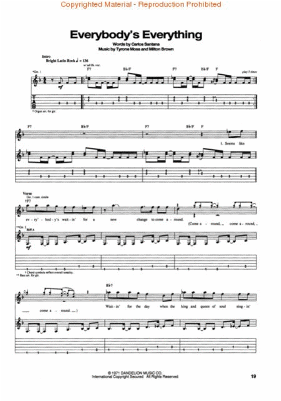 Santana's Greatest Hits Acoustic Guitar scores gallery preview page 3