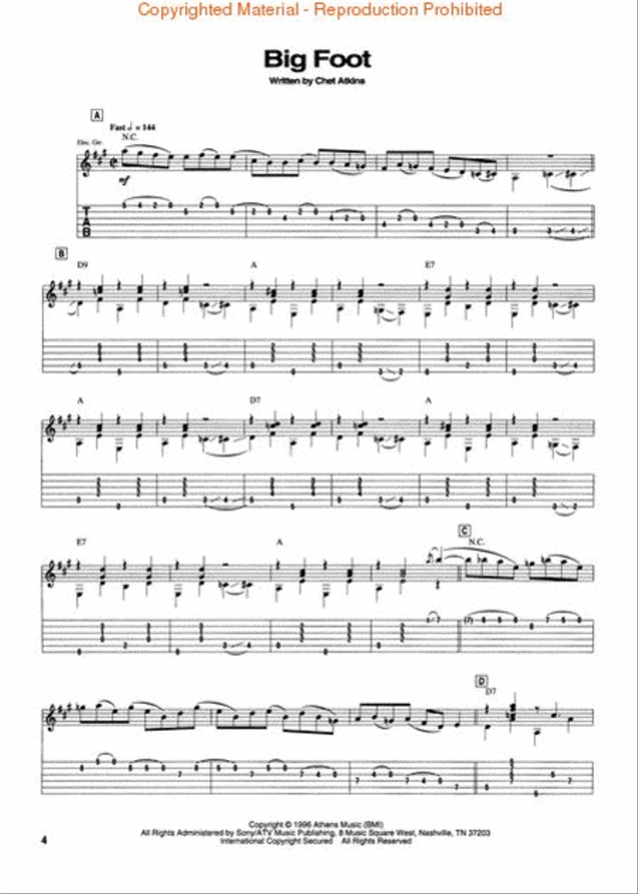 Chet Atkins – Almost Alone Electric Guitar scores gallery preview page 2