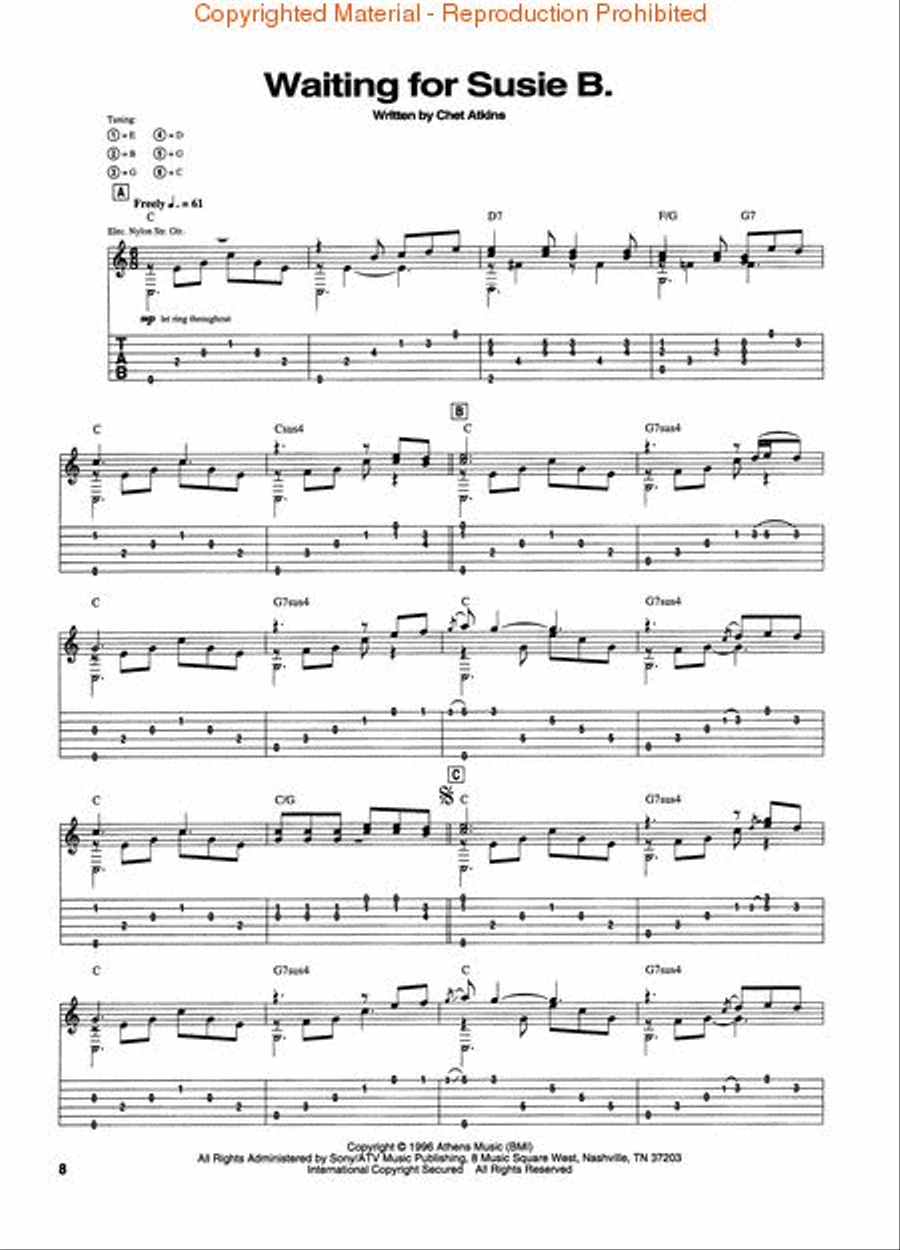 Chet Atkins – Almost Alone Electric Guitar scores gallery preview page 3
