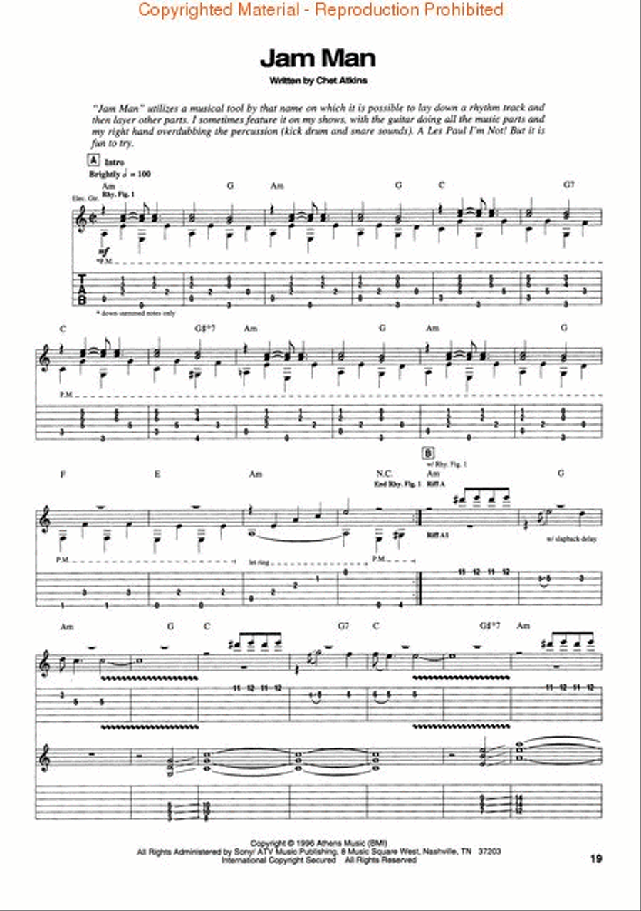 Chet Atkins – Almost Alone Electric Guitar scores gallery preview page 4