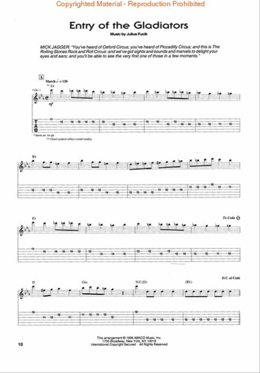 Rock And Roll Circus Electric Guitar scores gallery preview page 2