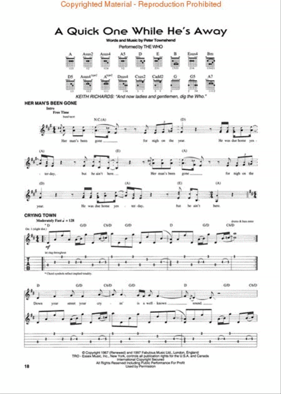 Rock And Roll Circus Electric Guitar scores gallery preview page 4