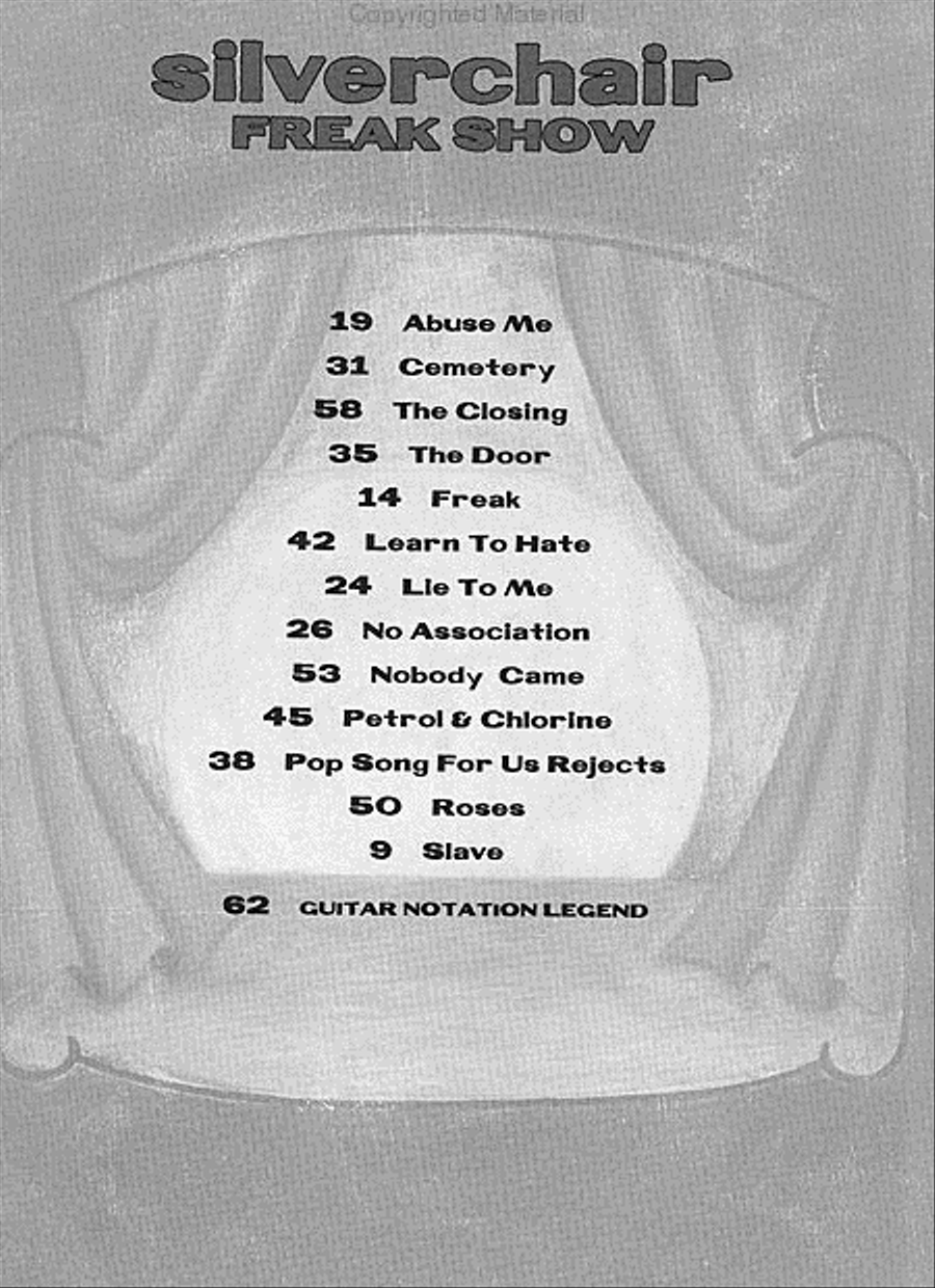 Freak Show Electric Guitar scores gallery preview page 2