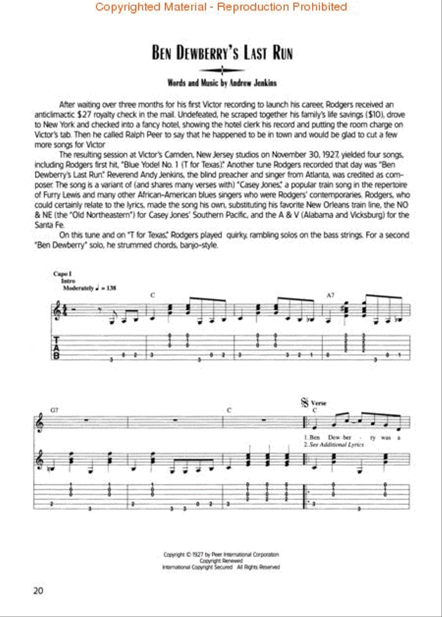 The Jimmie Rodgers Collection Electric Guitar scores gallery preview page 3