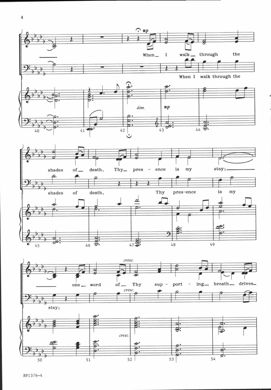My Shepherd Will Supply My Need - Carter 3-Part scores gallery preview page 5