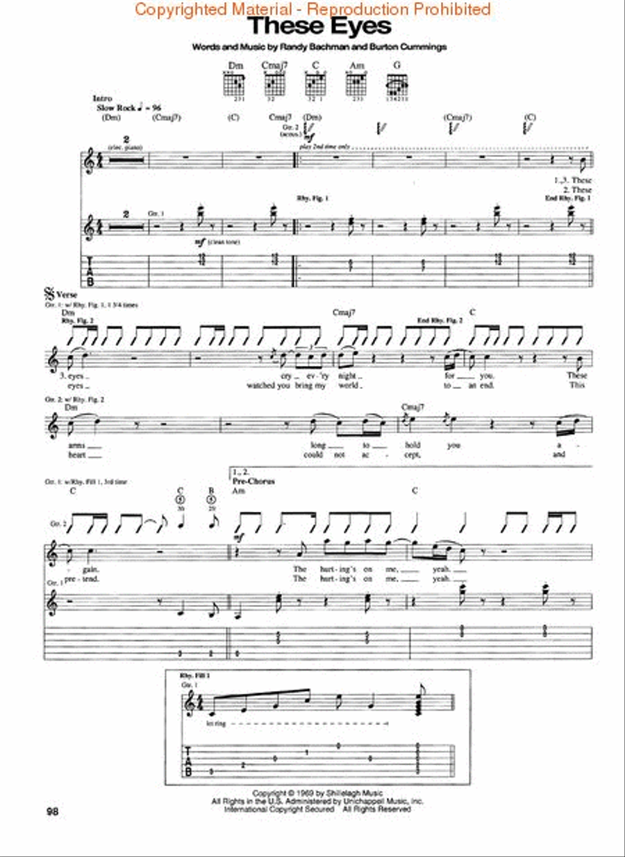 The Randy Bachman Collection Electric Guitar scores gallery preview page 2