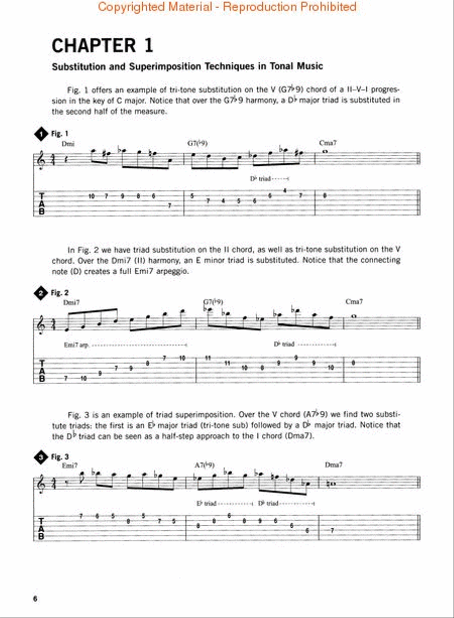 Jazz-Rock Triad Improvising for Guitar Electric Guitar scores gallery preview page 3