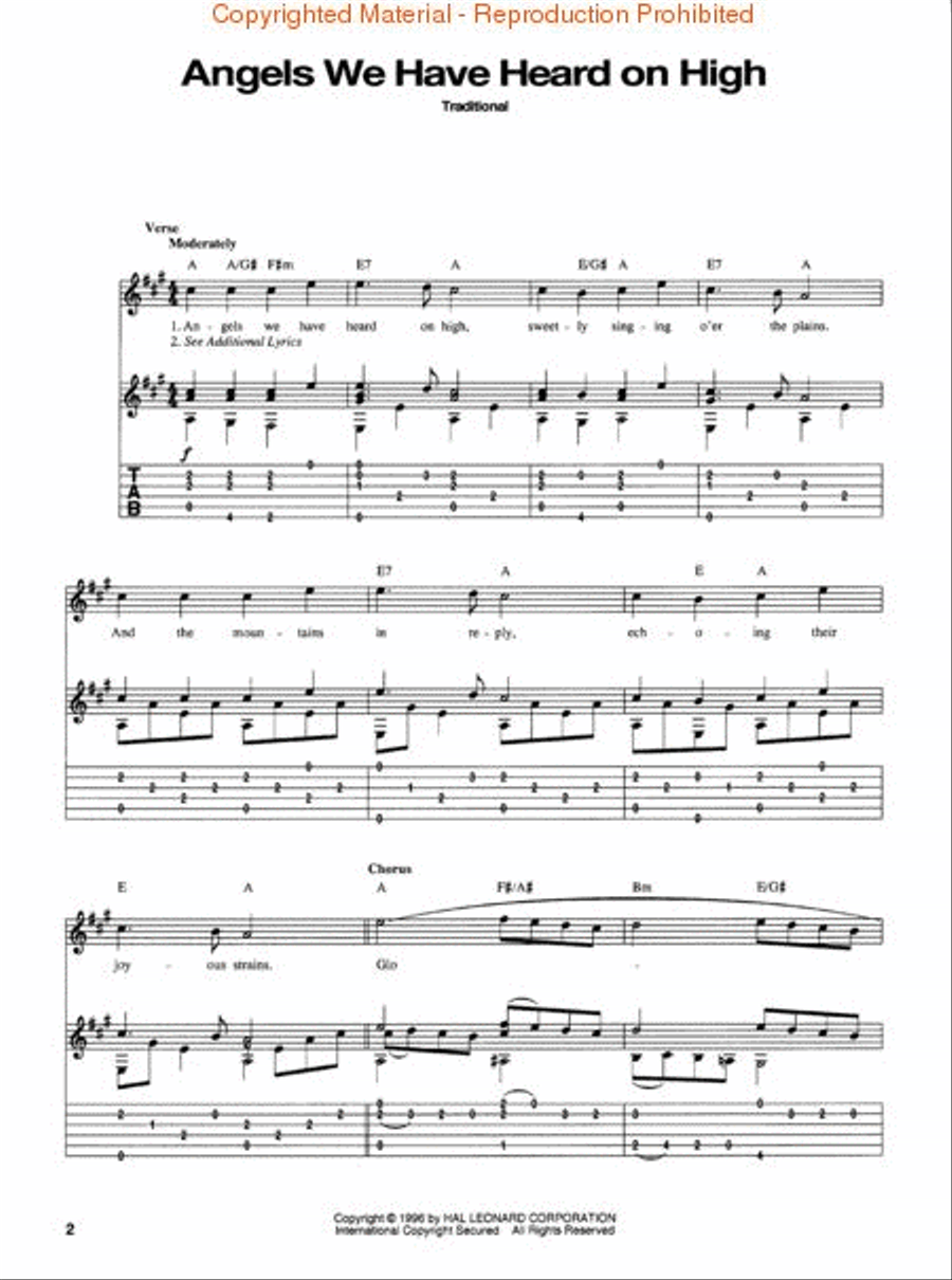 A Fingerstyle Guitar Christmas Electric Guitar scores gallery preview page 3
