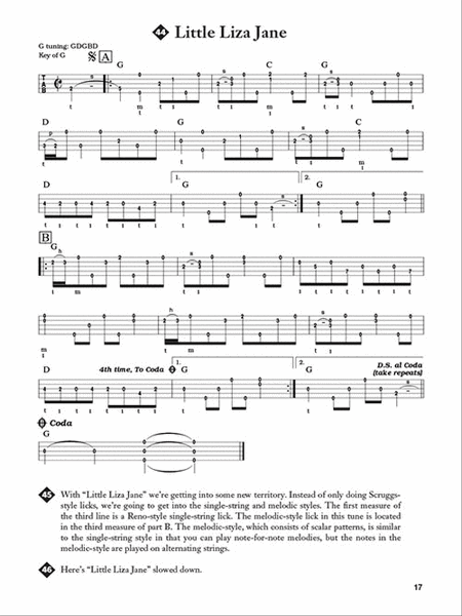 Tony Trischka Teaches 20 Easy Banjo Solos Banjo scores gallery preview page 5