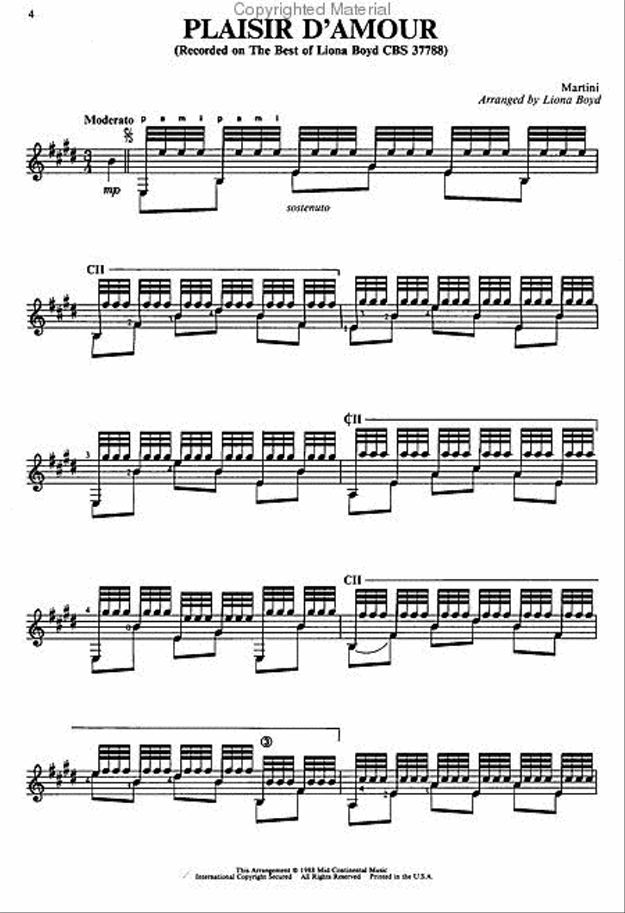 Favorite Solos for Classical Guitar Acoustic Guitar scores gallery preview page 2