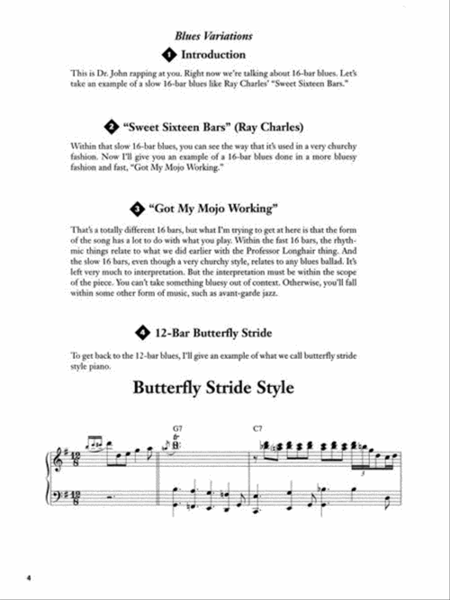 Dr. John Teaches New Orleans Piano – Volume 2 Piano Method scores gallery preview page 5