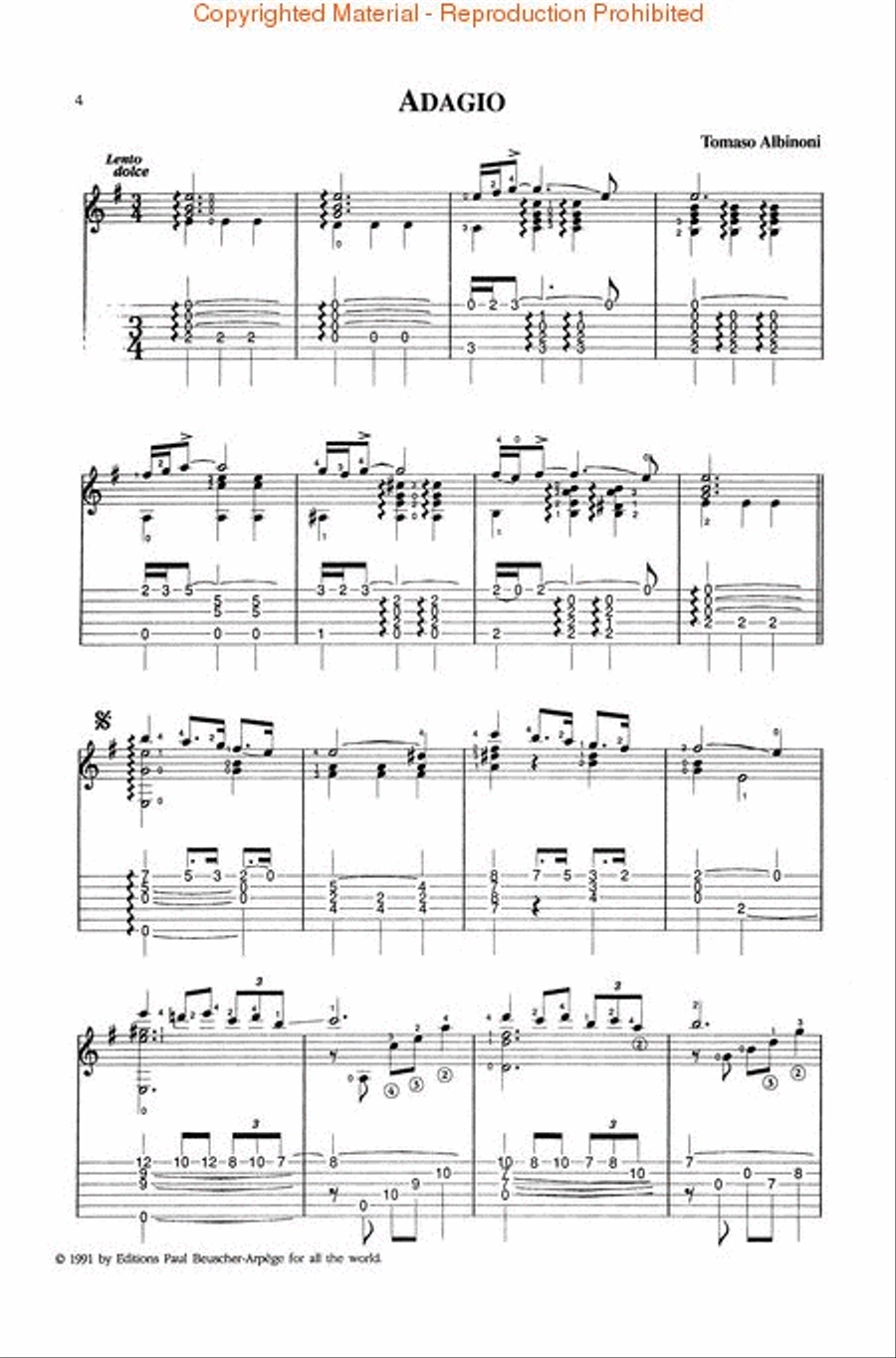 Classical Masterpieces for Guitar Acoustic Guitar scores gallery preview page 2