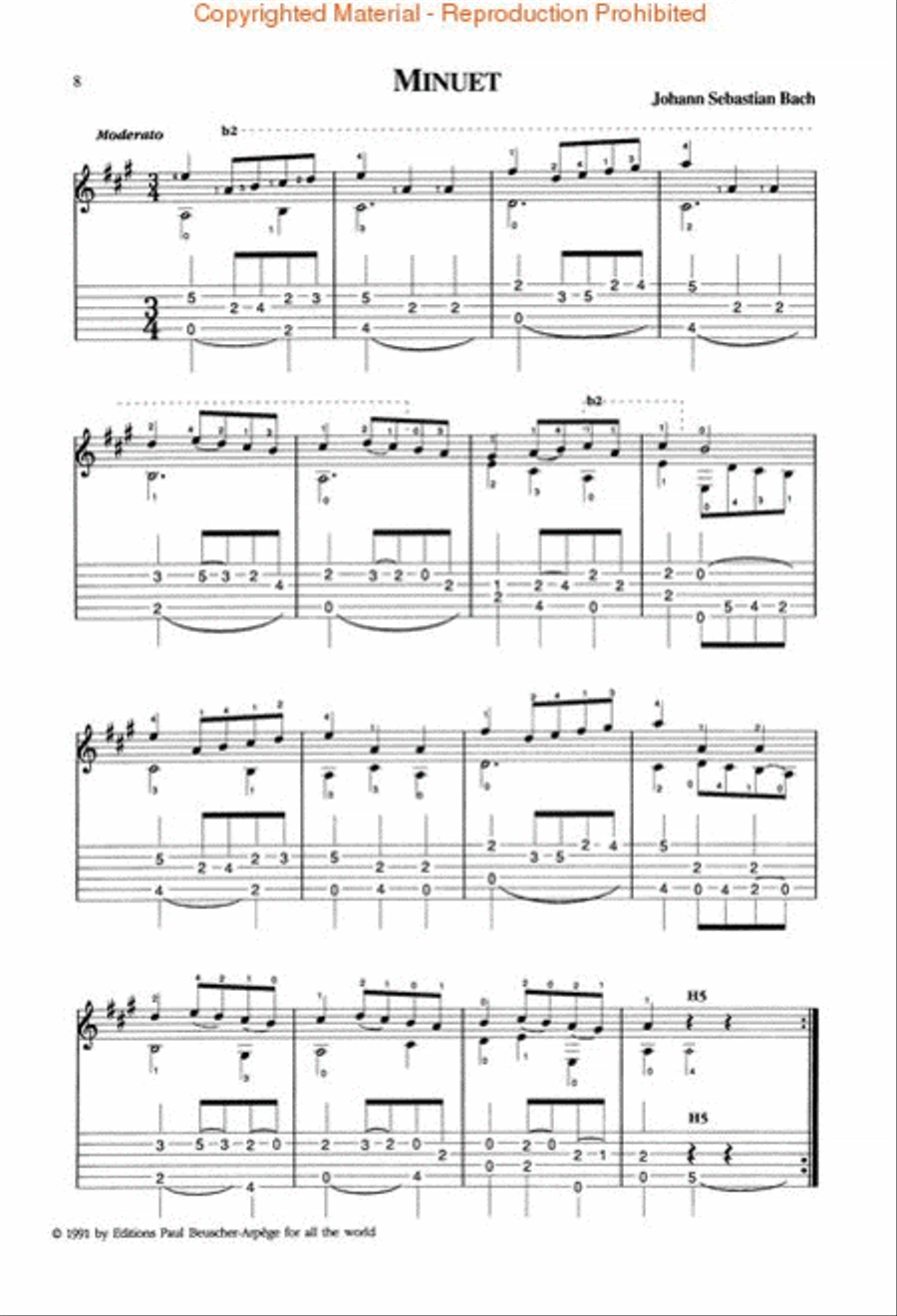 Classical Masterpieces for Guitar Acoustic Guitar scores gallery preview page 3