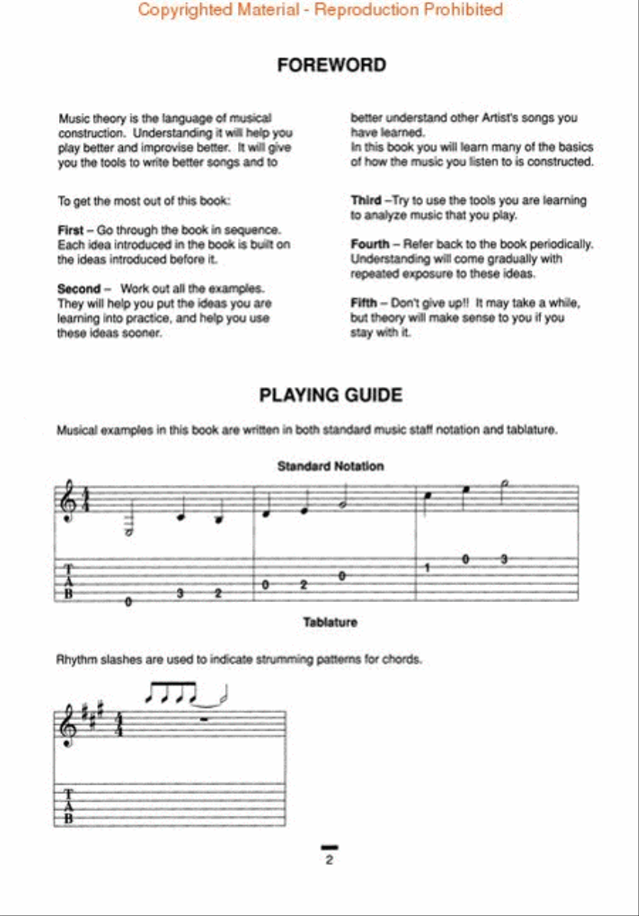 Music Theory for Guitar Guitar scores gallery preview page 2